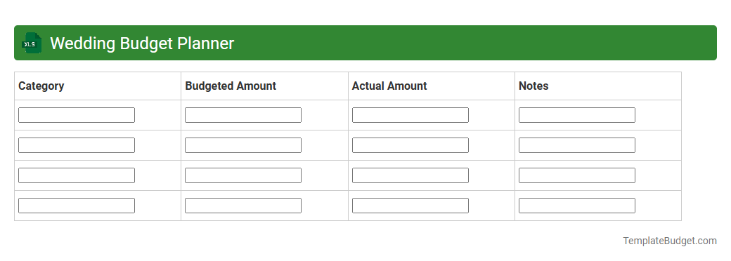 Wedding Budget Planner