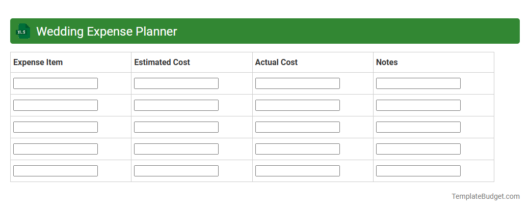 Wedding Expense Planner