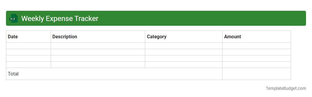 Weekly Expense Tracker
