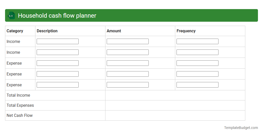 Household cash flow planner
