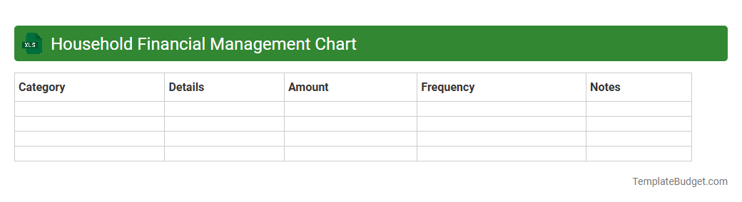 Household Financial Management Chart
