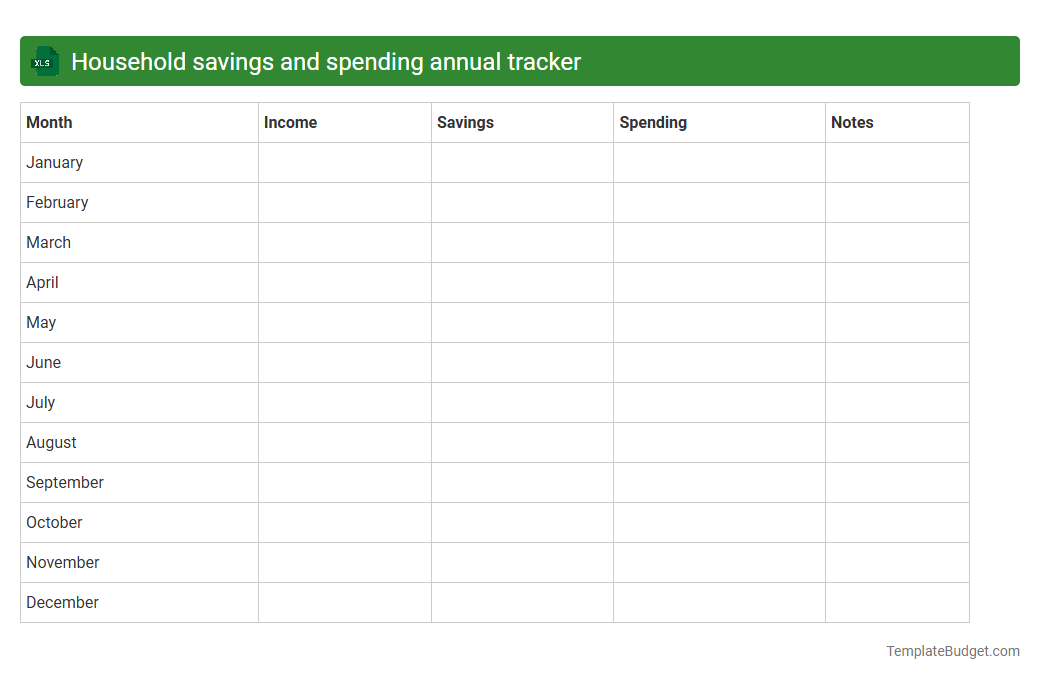 Household savings and spending annual tracker