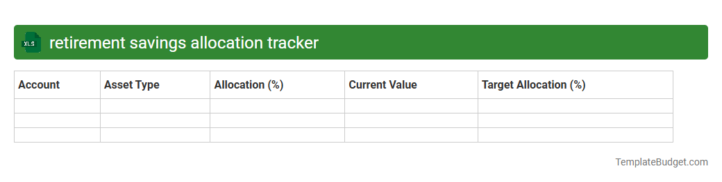 retirement savings allocation tracker