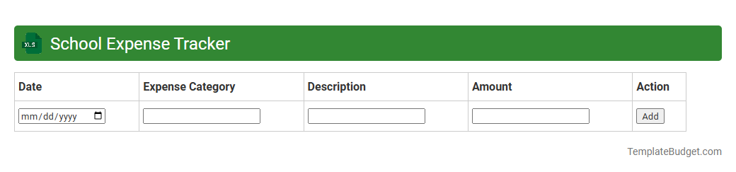 School Expense Tracker