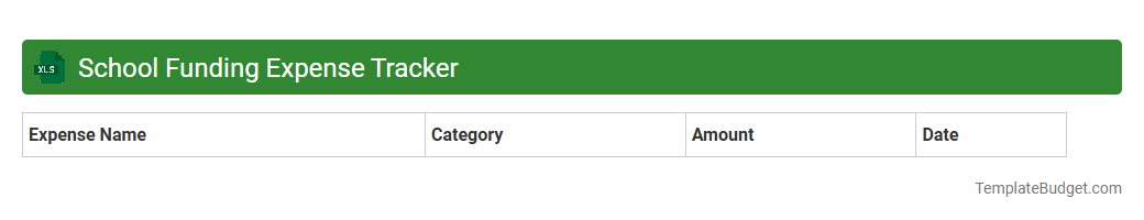 School Funding Expense Tracker