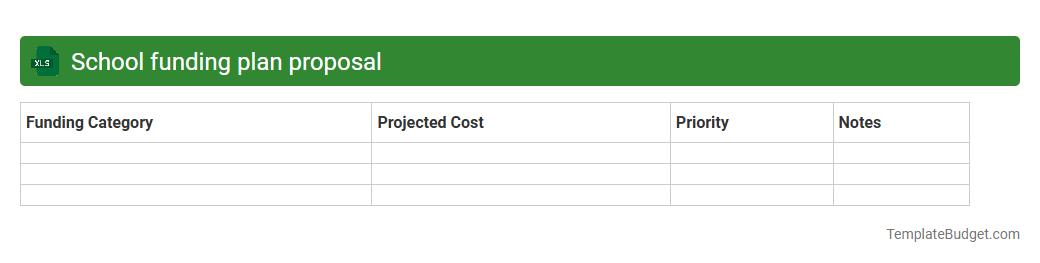 School funding plan proposal