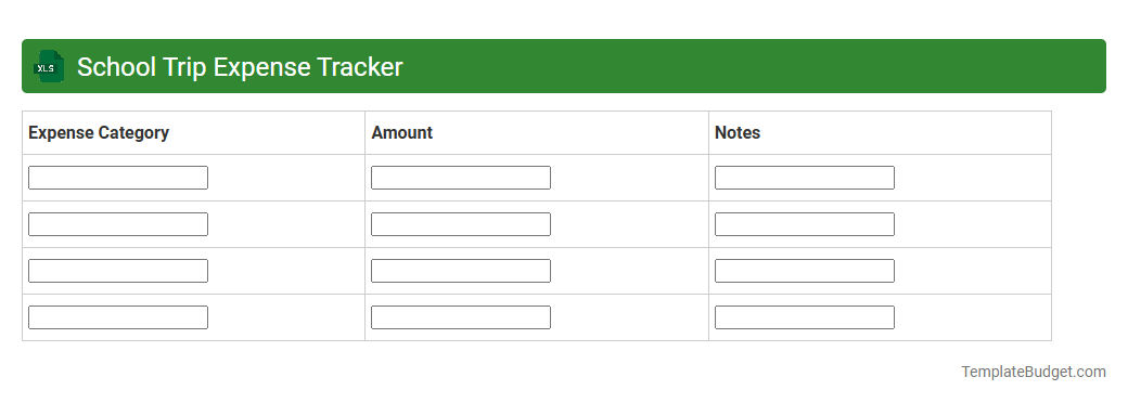 School Trip Expense Tracker