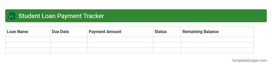 Student Loan Payment Tracker