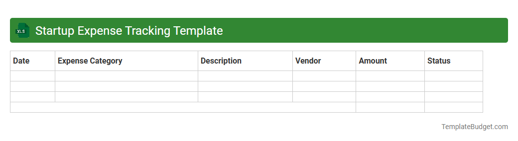 Startup Expense Tracking Template