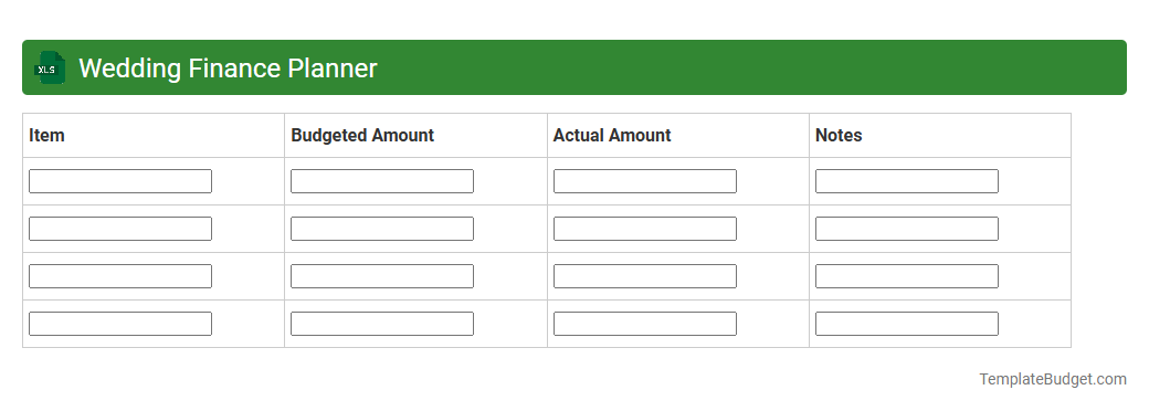 Wedding Finance Planner