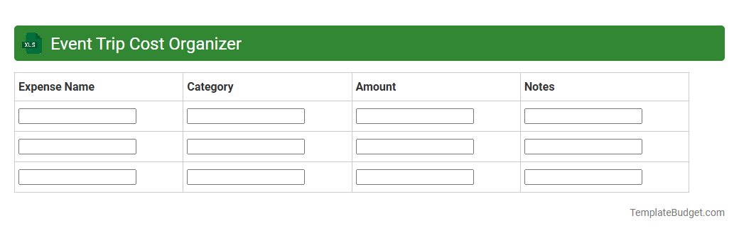Event Trip Cost Organizer