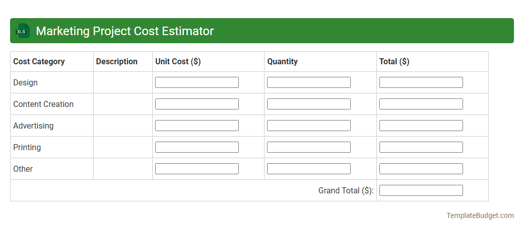 Marketing Project Cost Estimator