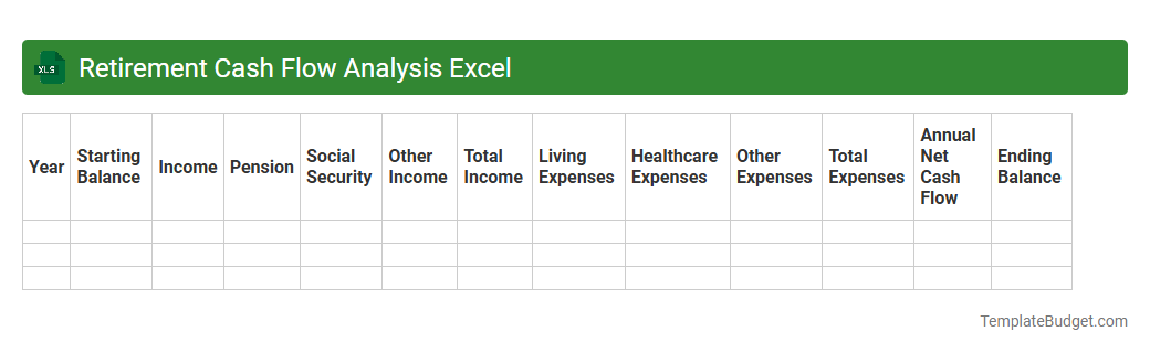 Retirement Cash Flow Analysis Excel