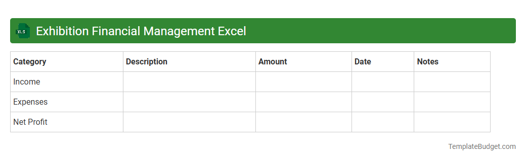 Exhibition Financial Management Excel