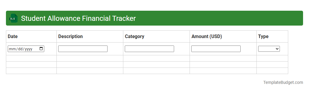 Student Allowance Financial Tracker