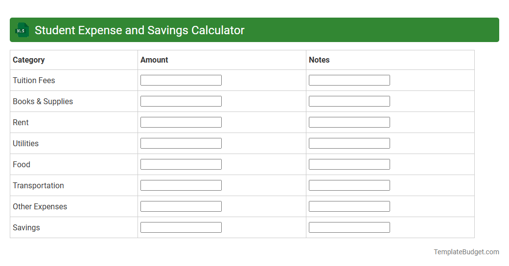 Student Expense and Savings Calculator