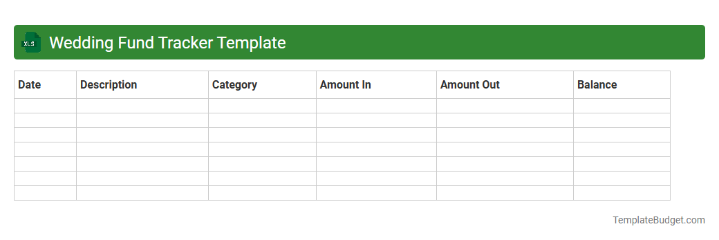Wedding Fund Tracker Template