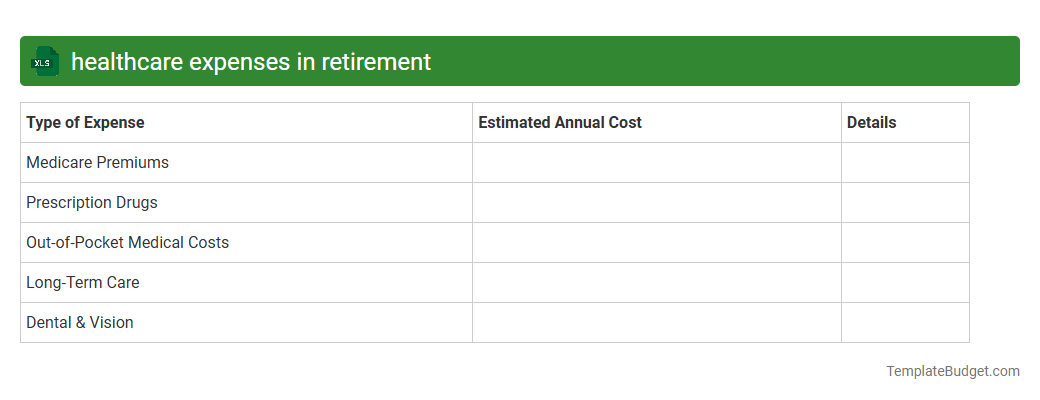 healthcare expenses in retirement