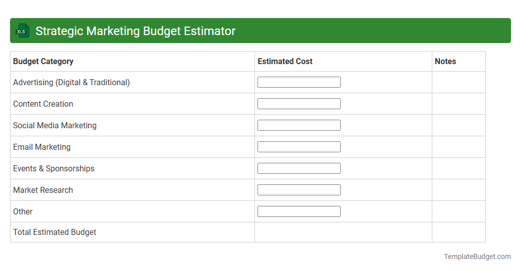 Strategic Marketing Budget Estimator
