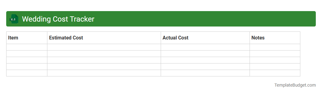 Wedding Cost Tracker